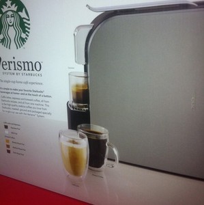 -Starbucks-Verismo-580-Brewer-Coffee-Maker-Latte-Pods-Espresso-Silver