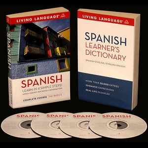 ... Learn How To Speak SPANISH Living Language Audio CDs &amp; BOOKs Complete