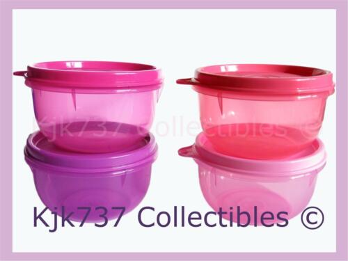 NEW MINI SET 4 RARE TUPPERWARE IDEAL LITTLE BOWLS 1 CUP CONTAINERS PINK & PURPLE in Collectibles, Kitchen & Home, Kitchenware | eBay