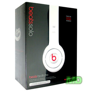 NEW Monster WHITE Beats SOLO by Dr. Dre On-Ear Headphone Headphones for HTC
