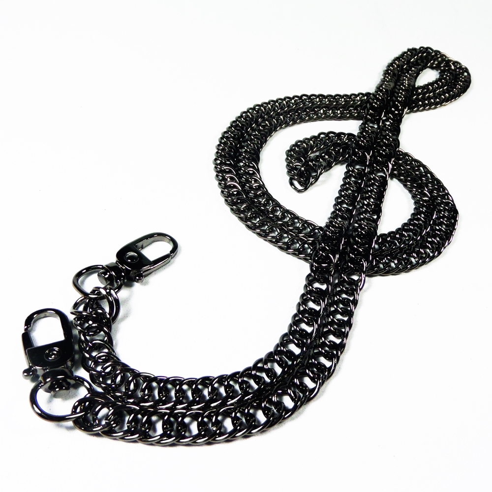 ... CROSS BODY CHAIN BLACK GUN PURSE DIY BAG REPLACEMENT HANDLE HANDBAG