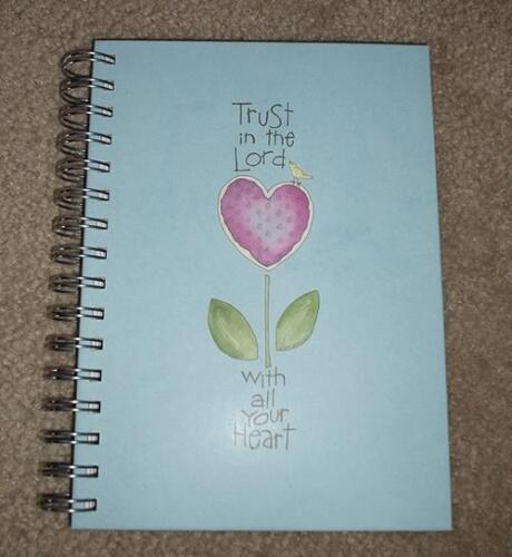 NEW TRUST IN THE LORD JOURNAL DIARY NOTEBOOK WITH ALL YOUR HEART BLUE SPIRAL in Books, Accessories, Blank Diaries & Journals | eBay