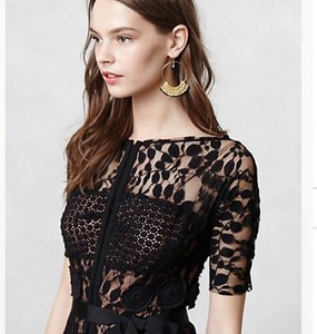 Black Sheath Dress on Carissima Sheath Dress Daisy Lace Byron Lars Black Rare Sz 0p   Ebay