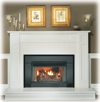 Gas Fireplace Insert Gi3600 Log Natural B Vent Affordable Blower
