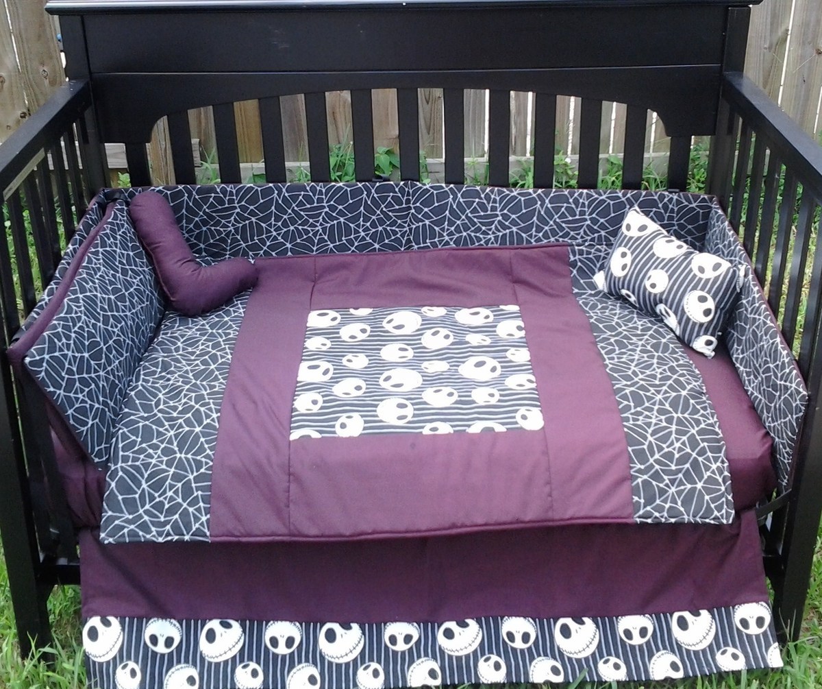 jack skellington crib bedding