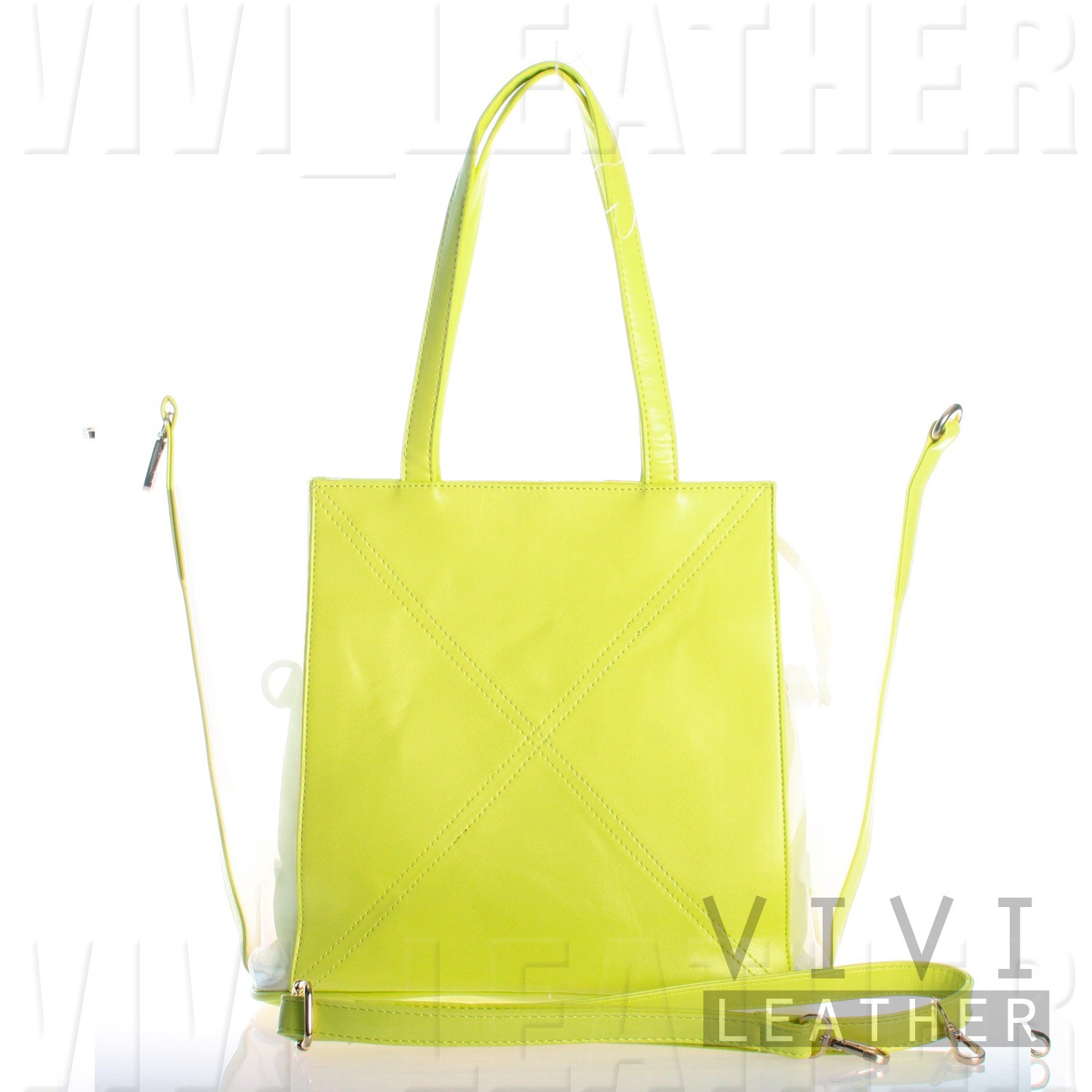 ... Neon Color Shoulder LARGE PASTEL CLEAR TRANSPARENT TOTE SHOPPER Bag