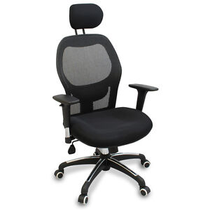 Ergonomic Chairs on New Mesh Ergonomic Office Chair W Adjustable Headrest Arms And Lumbar