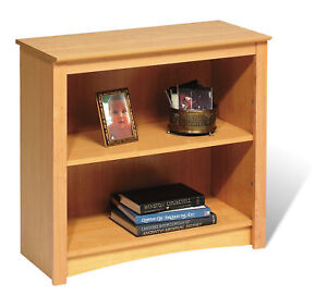 New PrePac DL-3229 Maple 2 Shelf Bookcase bookshelf
