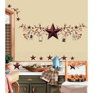 Wall Decor  Kitchen on Berries Wall Decals Country Kitchen Stickers Rustic Primitive Decor