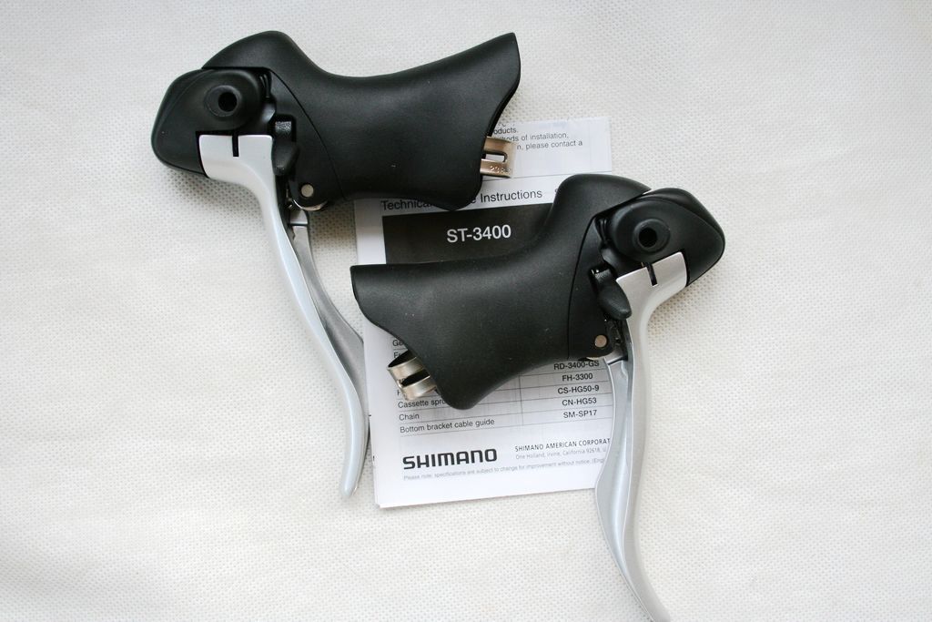 New Shimano Sora 3400 Shifter Set 9speed, TRIPLE / 2 SPEED Dual Control