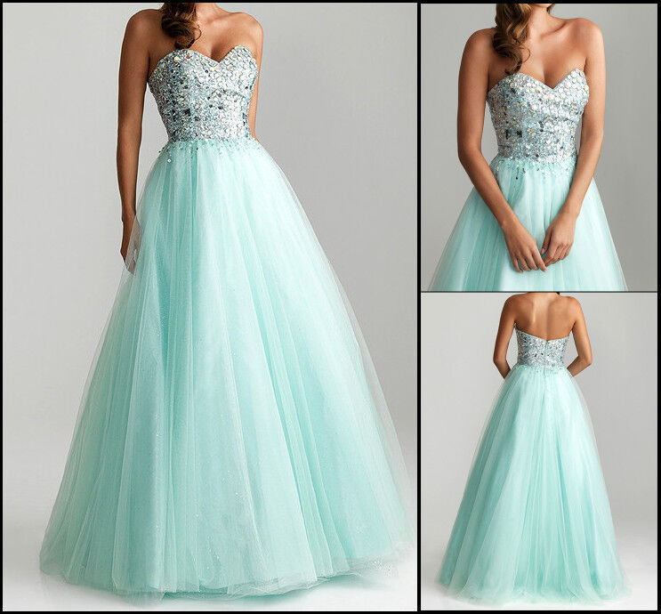 New Sweetheart Tulle A-Line Prom Evening Ball Gowns Quincenaera Dresses 2013 Hot