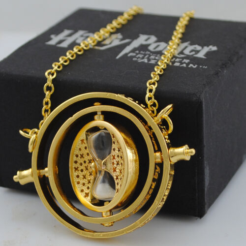 New TIME TURNER NECKLACE Harry Potter Hermione Granger 18k Yellow GP Necklace in Collectibles, Fantasy, Mythical & Magic, Harry Potter | eBay