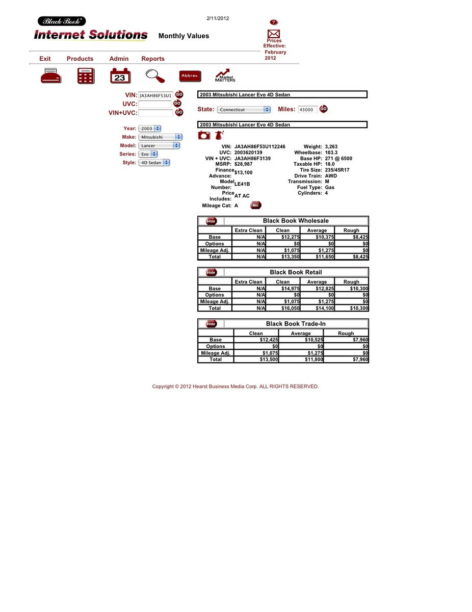black book car values DriverLayer Search Engine