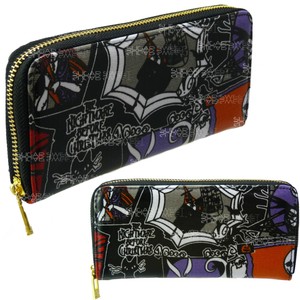 Nightmare Before Christmas Print Design Zip Around Purse Wallet Clutch ...