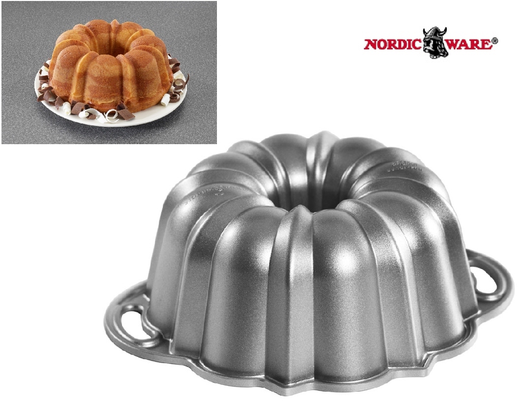 Nordicware 6 Cup ANNIVERSARY BUNDT CAKE Pan 8 1/2" HEAVY WEIGHT Cast