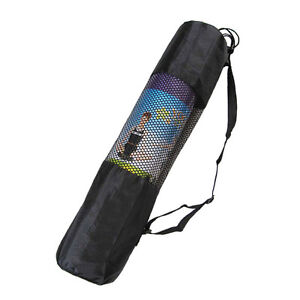 Yoga  Carrier on Nylon Mesh Center Adjustable Strap Yoga Mat Bag Carrier   Ebay