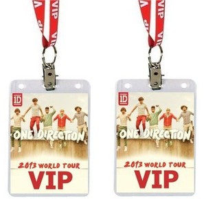  Direction  Tickets on One Direction Novelty Vip Pass World Tour 2013 Not Tickets O2 Liam