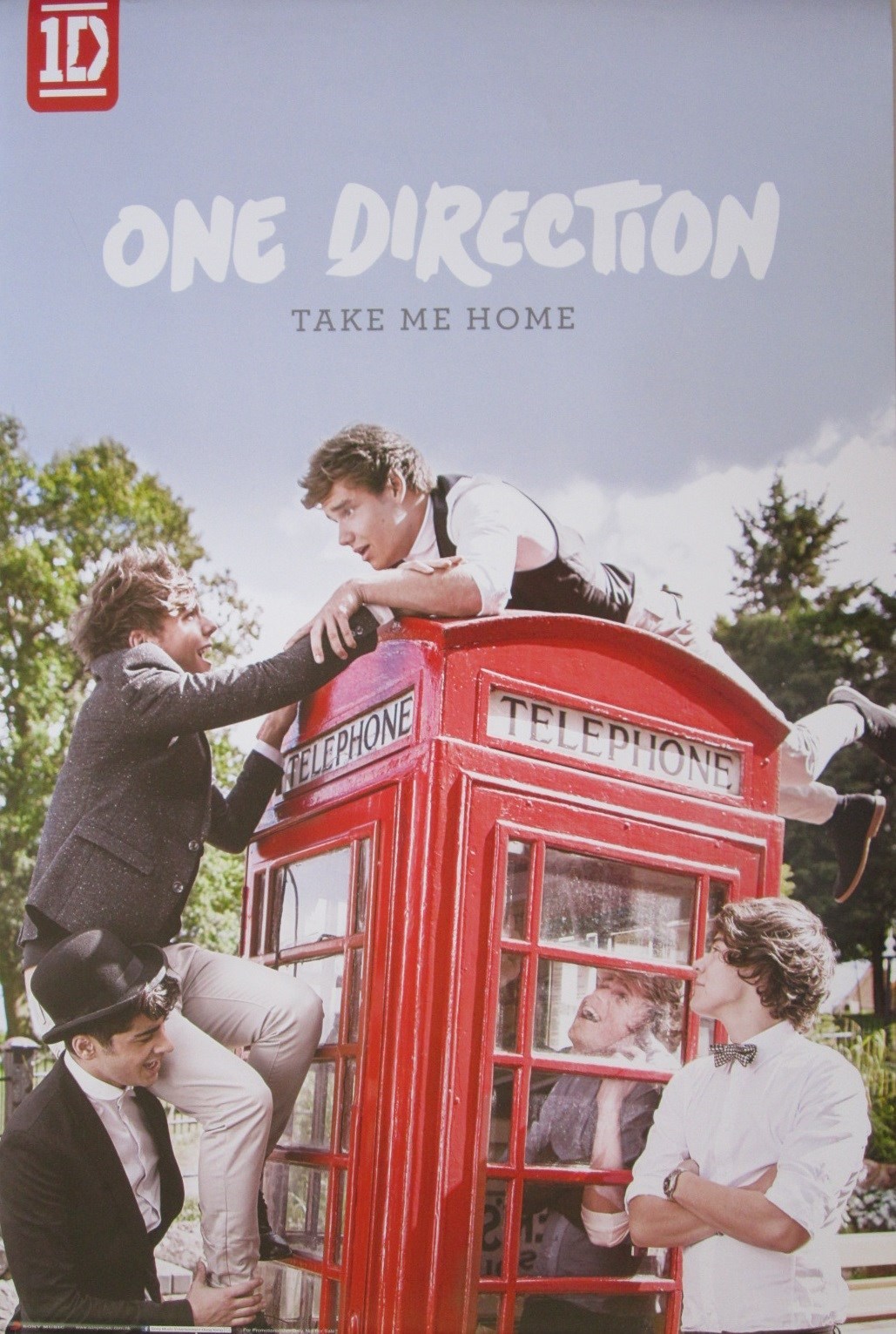 One Direction "Take Me Home" Hong Kong Promo Poster Group UK Telephone