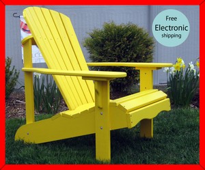  "Old Forge" Outdoor Adirondack Chair FULL SIZE Plans &amp; Instructions