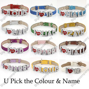  Direction Bracelets on One Direction Wristbands Crystal Slider Letter Bracelet I Love 1