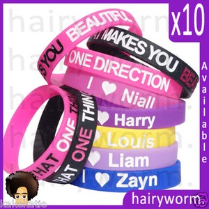  Direction Concert Tickets on One Direction Wristbands Bracelet Take With Concert Tickets I Love 1d