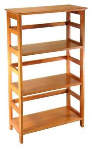 Open Back Bookshelf in Honey Pine Finish - 99342