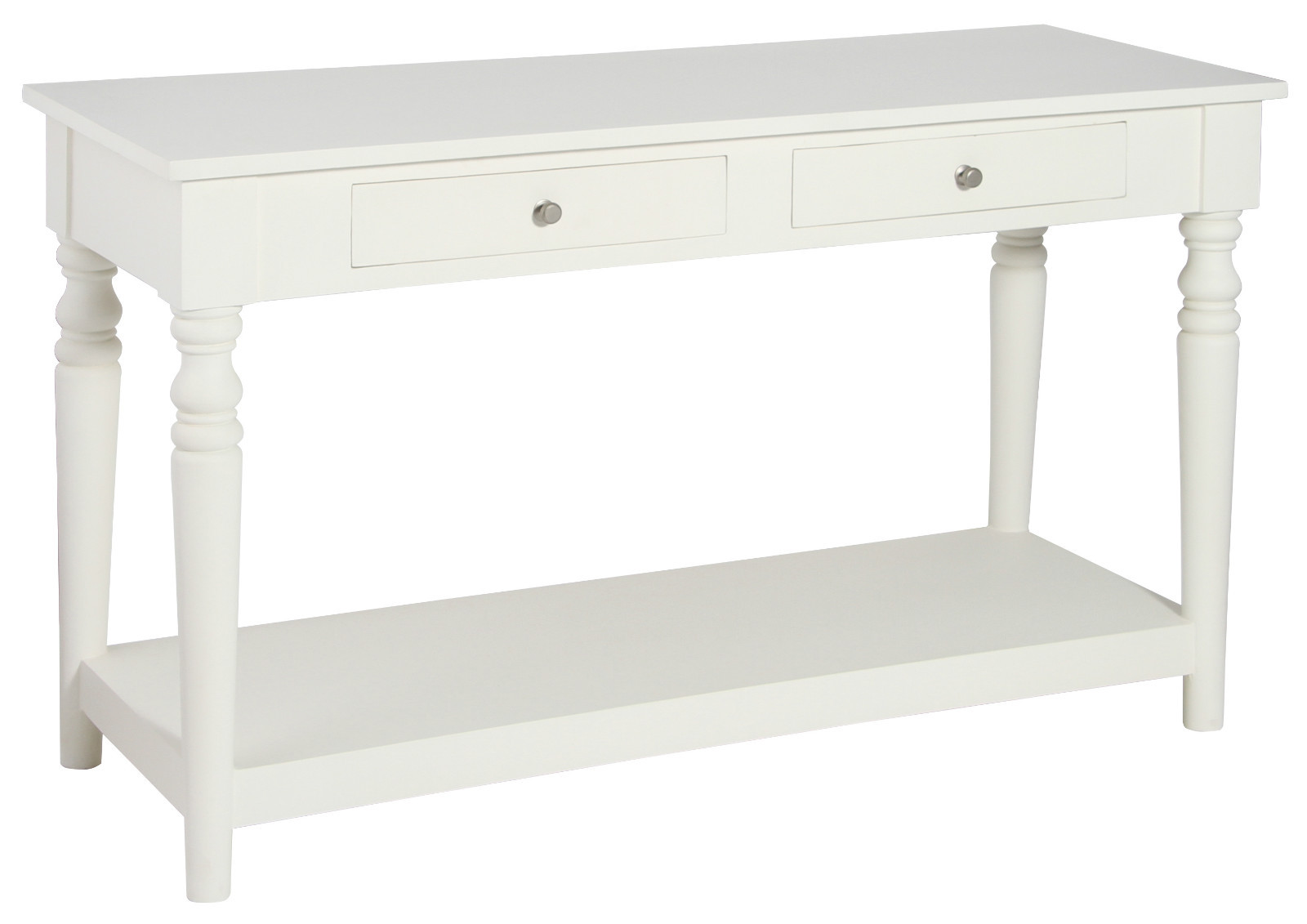 PACIFIC LIFESTYLE ANTIQUE WHITE MANGO WOOD SHELVED CONSOLE TABLE eBay