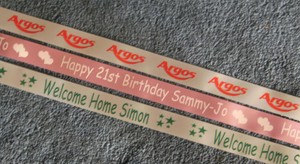 18th Birthday Cakes on Personalised 16th 18th Birthday Cake Ribbon 25mm X 2m   Ebay