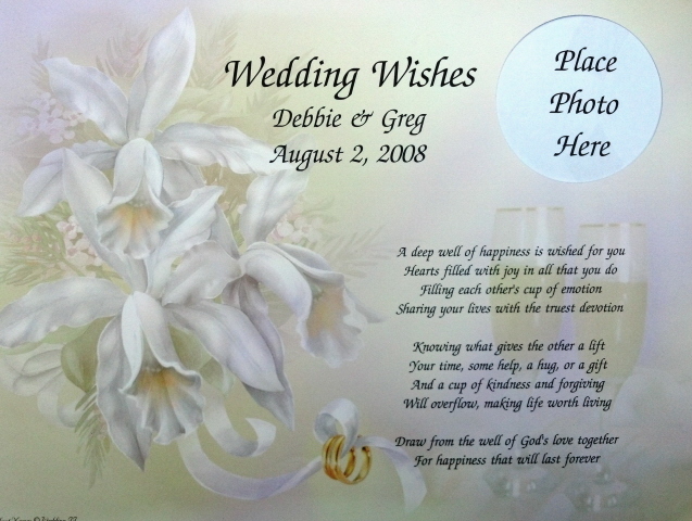Personalized Wedding Wishes Poem Gift For Bride Groom On Popscreen