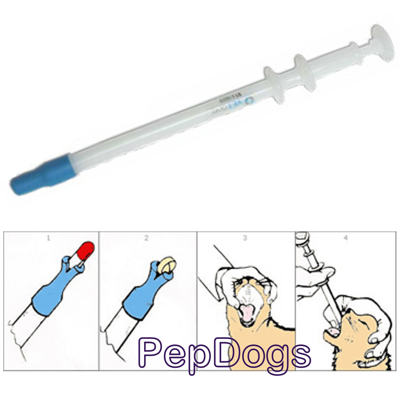 PET PILLER for Dog & Cat Capsule Tablet Pill Gun Pusher Doser Soft Tip