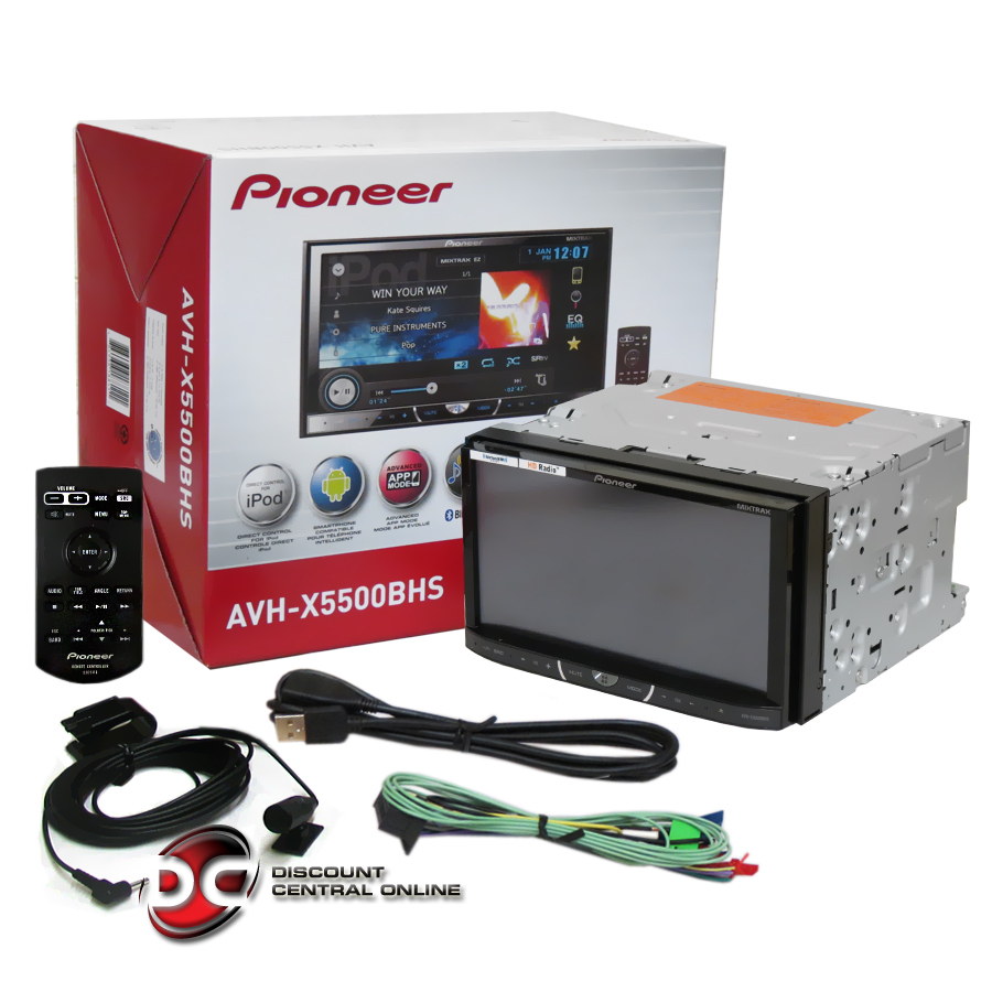 Pioneer AVH X5500BHS Car 2 Double DIN Touchscreen DVD Receiver