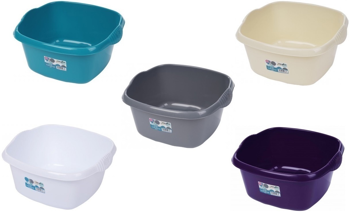 ... WASHING UP BOWL LARGE 32 CM KITCHEN SINK BOWL WHITE CREAM TEAL eBay