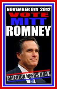 PRESIDENT MITT ROMNEY 2012 CAMPAIGN POSTER SIGN