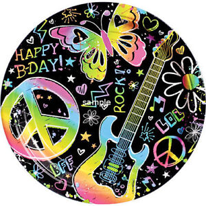 Peace Sign Birthday Cakes on Peace Sign Edible Cake Image Topper Round   Ebay