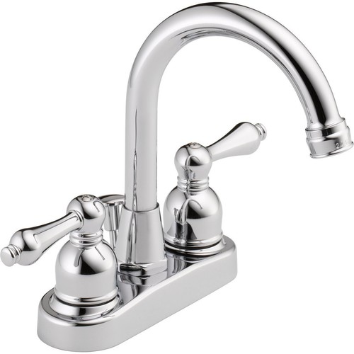 Peerless bathroom faucet 2 handle Chrome finish arc spout design WAS00XC in Home & Garden, Home