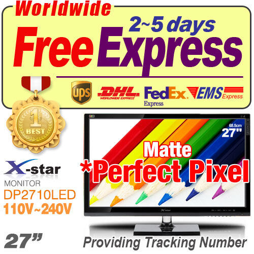 *Perfect Pixel* New X-STAR DP2710LED 27" LED 2560x1440 Computer Monitor *Matte in Computers/Tablets & Networking, Monitors, Projectors & Accs, Monitors | eBay