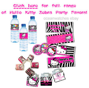 Zebra Birthday Party Ideas on Kitty Zebra Girls Birthday Invitations Party Favors Supplies   Ebay