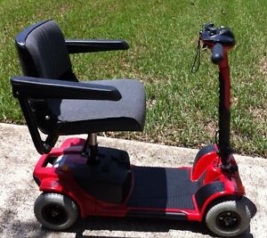 Pride Mobility Scooter on Pride Mobility Go Go Travel Scooter  4 Wheel  Red