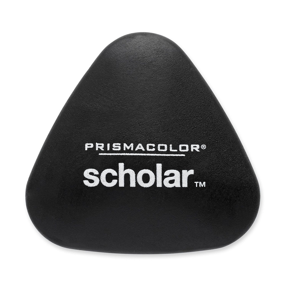 smears, prismacolor scholar eraser, pencil triangular shape fits smears