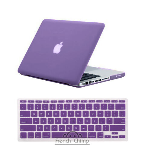 Purple hard rubberized case cover w/keyboard cover for macbook pro 13'' in Computers/Tablets & Networking, Laptop & Desktop Accessories, Laptop Cases & Bags | eBay