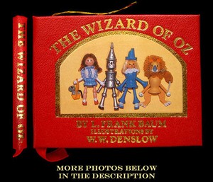  WIZARD OF OZ MINIATURE BOOK ILLUSTRATED L. FRANK BAUM W. DENSLOW FINE