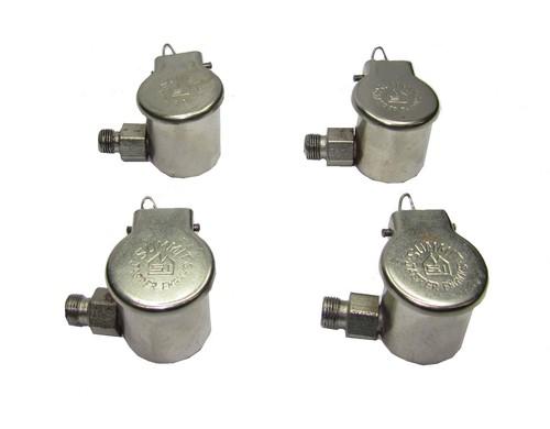 RDGTOOLS 4 X 1" SPRING OIL CUPS SIDE FITTING 1/8" BSP FITTING MILLING 