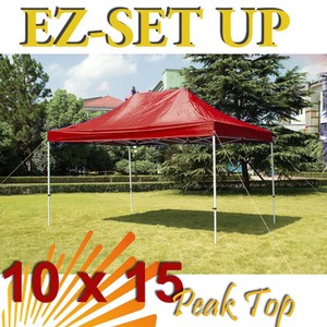 Wedding Party Tent on Red 10x15  Ez Pop Up Canopy Gazebo Party Wedding Tent New   Ebay