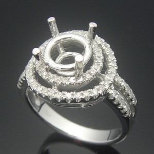 Semi Mount Wedding Rings on White Gold Diamond Semi Mount Engagement Wedding Rings Setting   Ebay