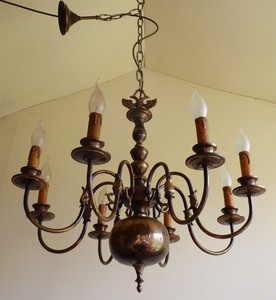 brass FLEMISH  FARMHOUSE LIGHT chandelier CEILING vintage FRENCH BRASS CHANDELIER VINTAGE  RUSTIC