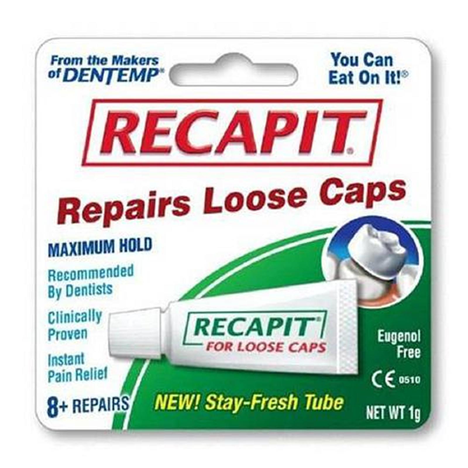 Recapit Dental Repair Cement For Loose Caps Kit eBay