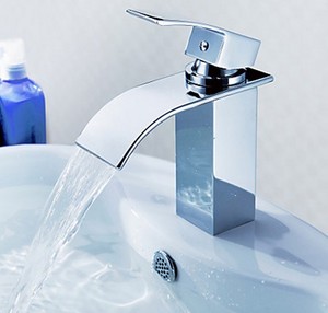 Rubinetto LAVABO BIDET BAGNO CASCATA RUBINETTERIA ...