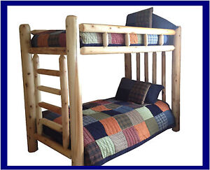 Log Bunk Beds