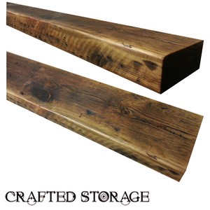 Rustic Floating Shelf Reclaimed Wood Mantel Shelves Custom Pine | eBay