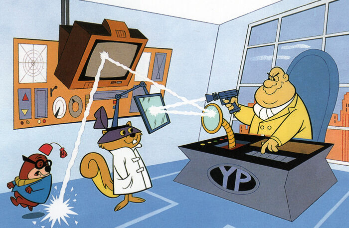 http://i.ebayimg.com/t/SECRET-SQUIRREL-MOROCCO-MOLE-PRINT-Hanna-Barbera-/00/$(KGrHqEOKjUE10M(RLo6BNh!QKisfw~~_3.JPG